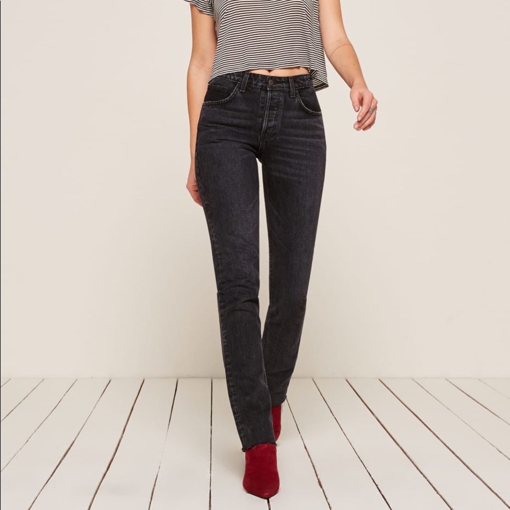 Reformation Brooke Jean in Pacific size 25